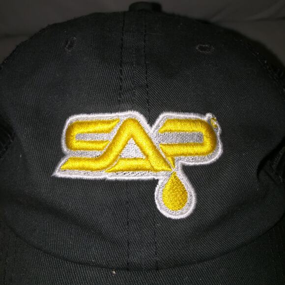 Hat Sap Concentrate Brand Promo Strapback Webbed Back Distressed Cap Great Shape - Picture 2 of 10